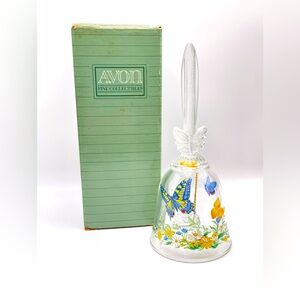 1990 Avon Crystal Butterfly Bell w/box
